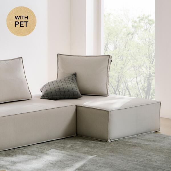 일룸 코모 등받이 쿠션(클린터치 패브릭) 4U0(오프 화이트), .