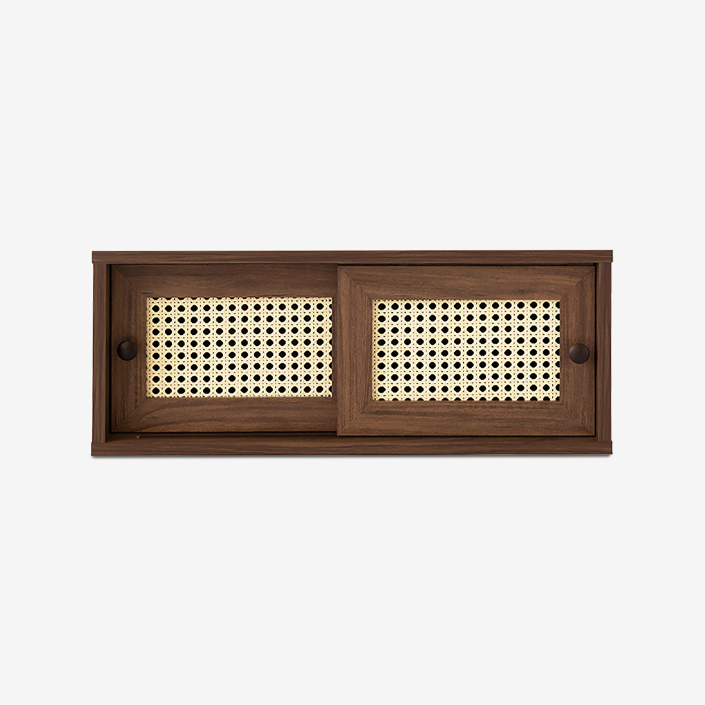 벤탄 미니수납장 낮은 2문 SHM2460 600x200x240mm, 1단, 미들브라운 6378.4820 - 메인 이미지