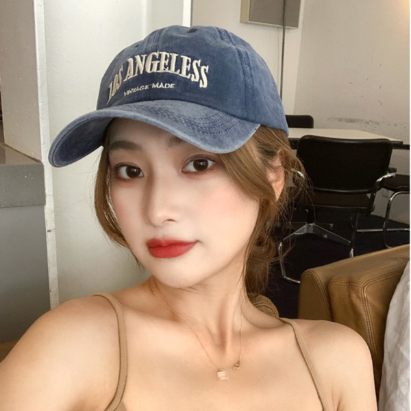 남녀공용 LA 로스앤젤레스 빈티지 워싱 볼캡 야구모자 - 상품 이미지