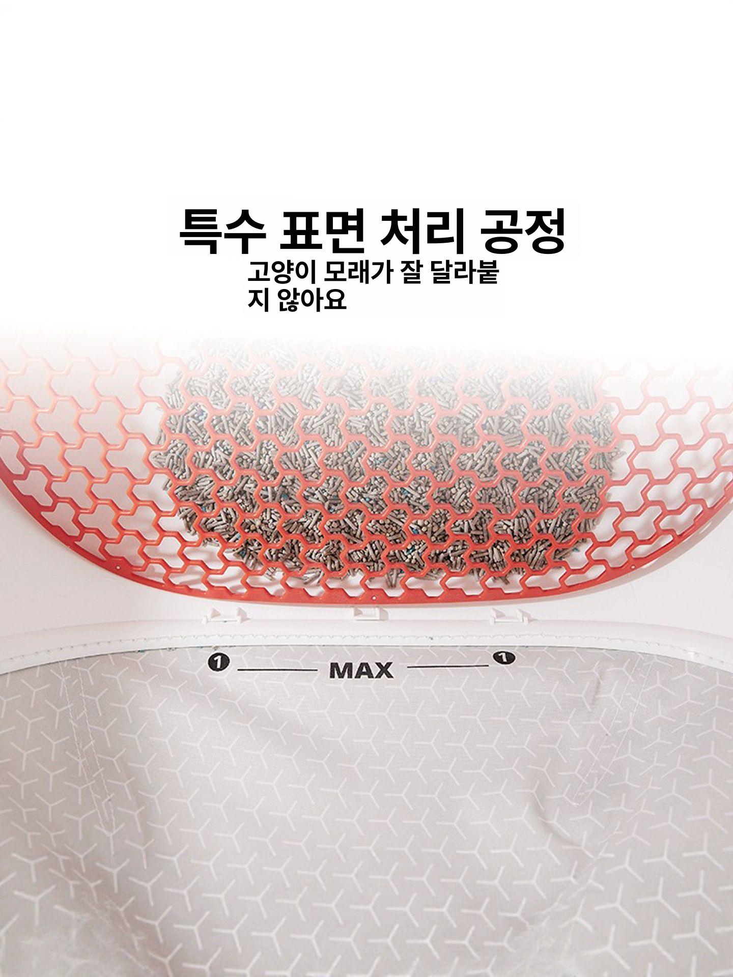 자동화장실 고양이 매트 배변 화장실 방수 리필용 배변통 고양이변기 삼방수매트MAX1오렌지화장실용 - 상세 이미지 2