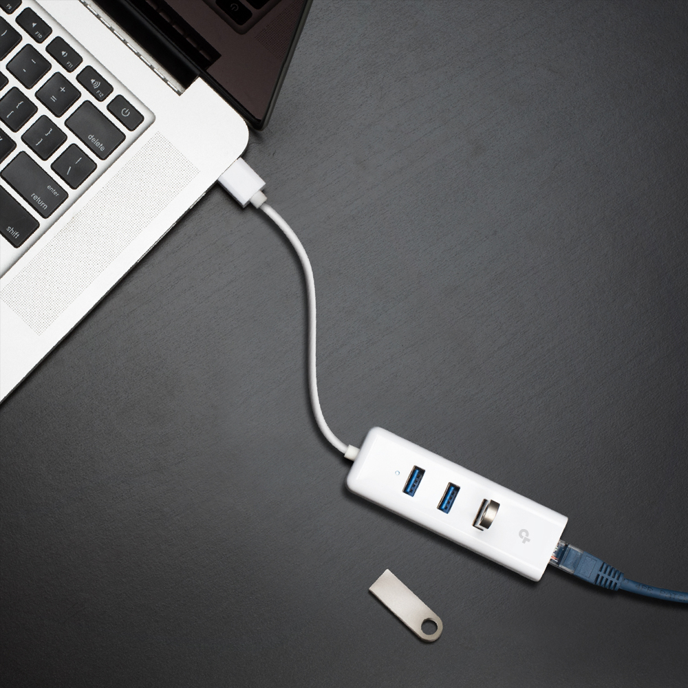 티피링크 UE330 3포트허브 USB3.0 기가비트 유선 랜카드 랜선젠더 이미지 7