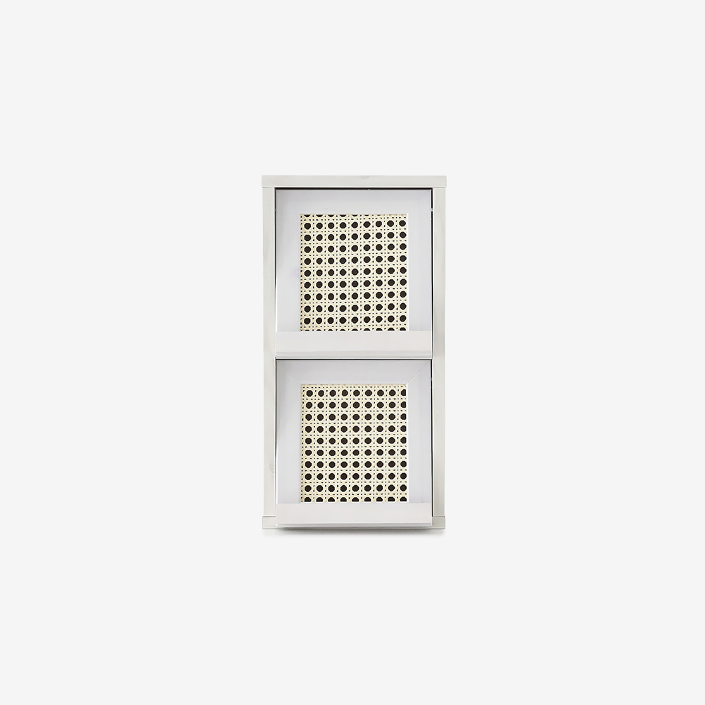 벤탄 미니수납장 2문 NFM4221RT 세로형 220x200x420mm, 2단, 화이트파인베니어 5957.1276 - 메인 이미지