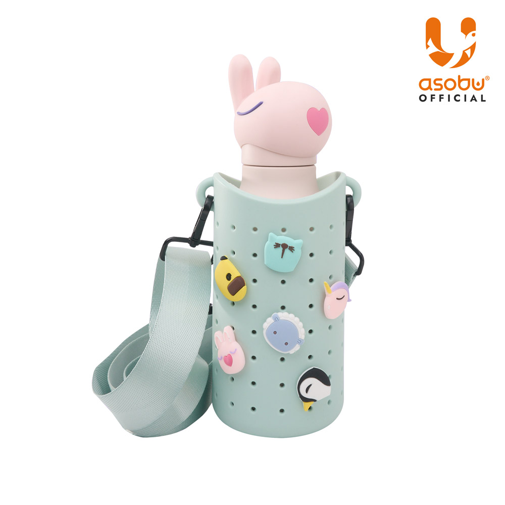 아소부 베스티 실리콘 텀블러백 460ml, 민트 - 상세 이미지 2