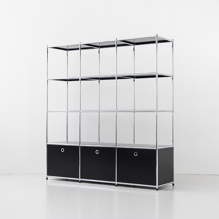 심플리 3x4 수납장 3문 BC631 1462x400x1580mm, 4단, 라이트핑크 8892.3749 - 상세 이미지 5