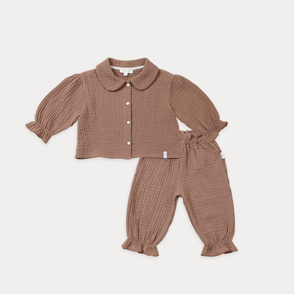 빌리 잔느 거즈 셋업-초코 (12m~24m) - 상세 이미지 5