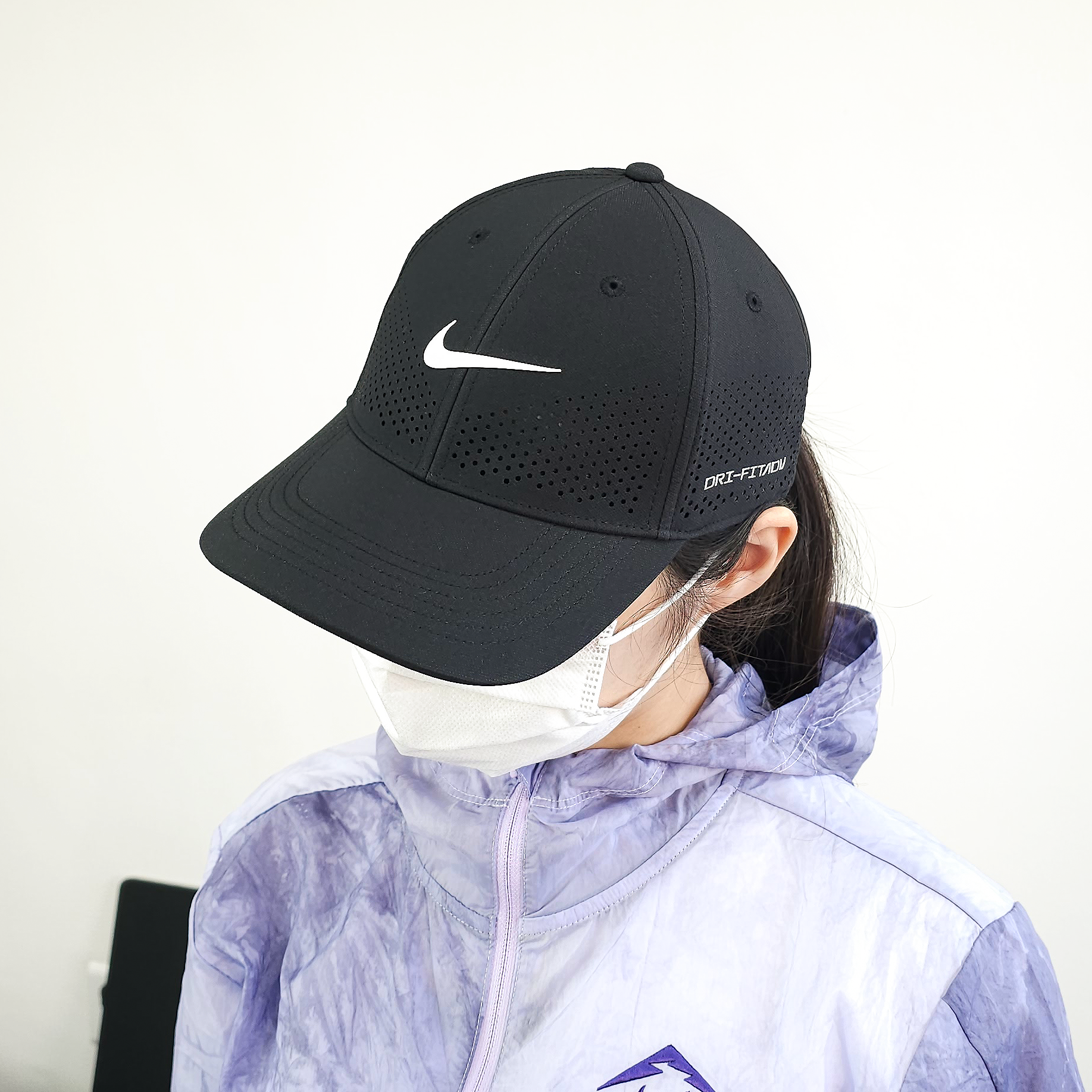 나이키 여성 드라이핏 골프 모자 남자 테니스 러닝 캡 블랙, M - 상세 이미지 4