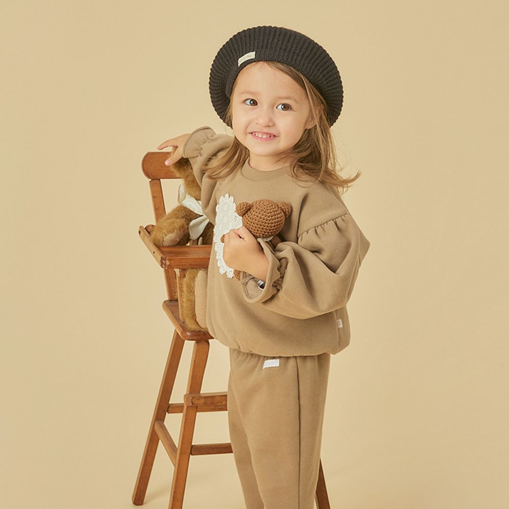 빌리 슈아 기모 부츠컷 팬츠-브라운 (1-4Y) - 상세 이미지 2