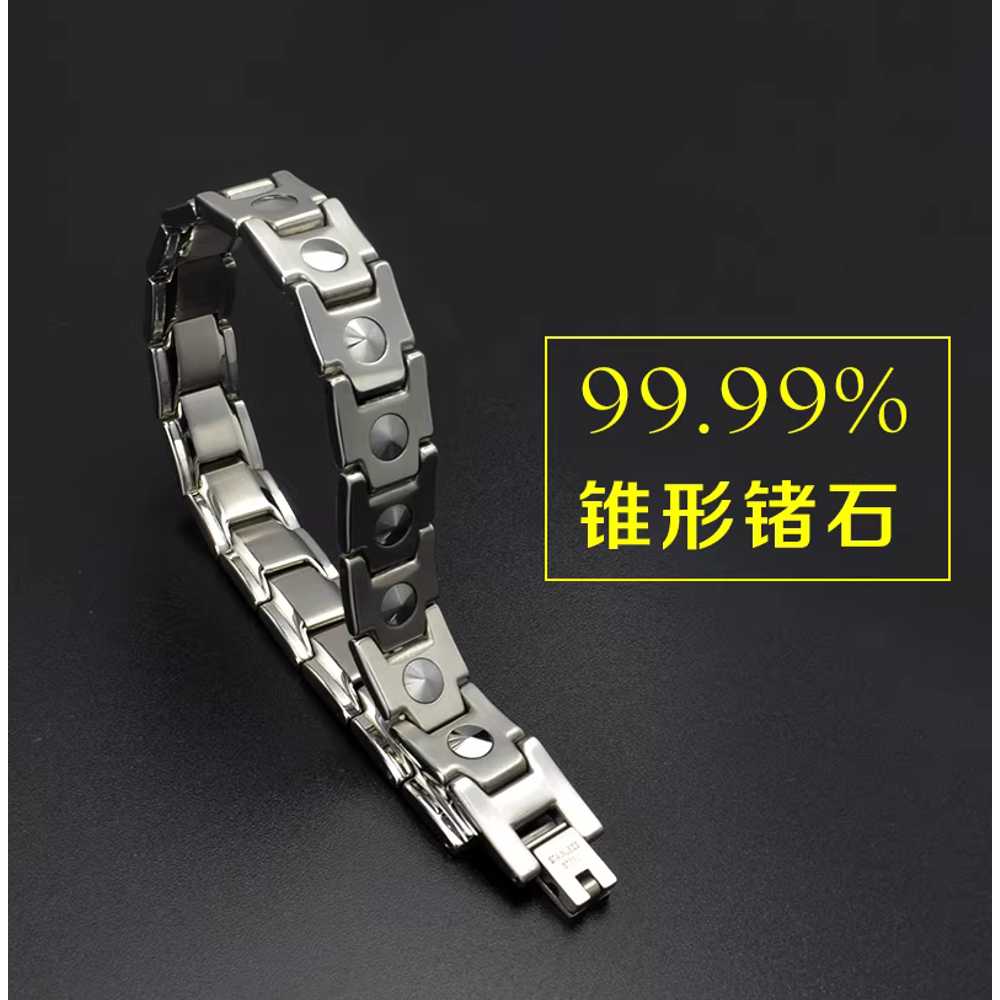 게르마늄 팔찌 티타늄 효과적인 건강 순도 12mm - 상세 이미지 2