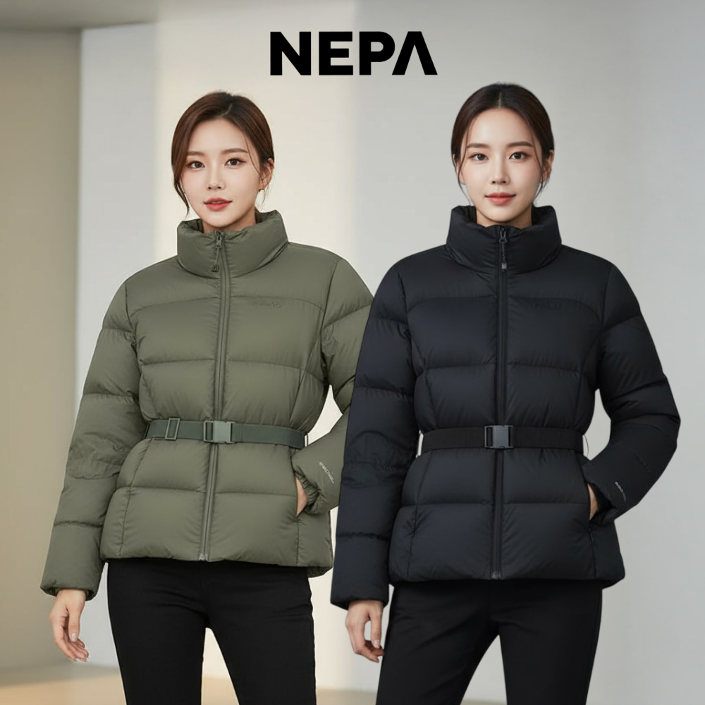 네파 패딩 역시즌 여성 숏 구스다운 겨울패딩 - 메인 이미지