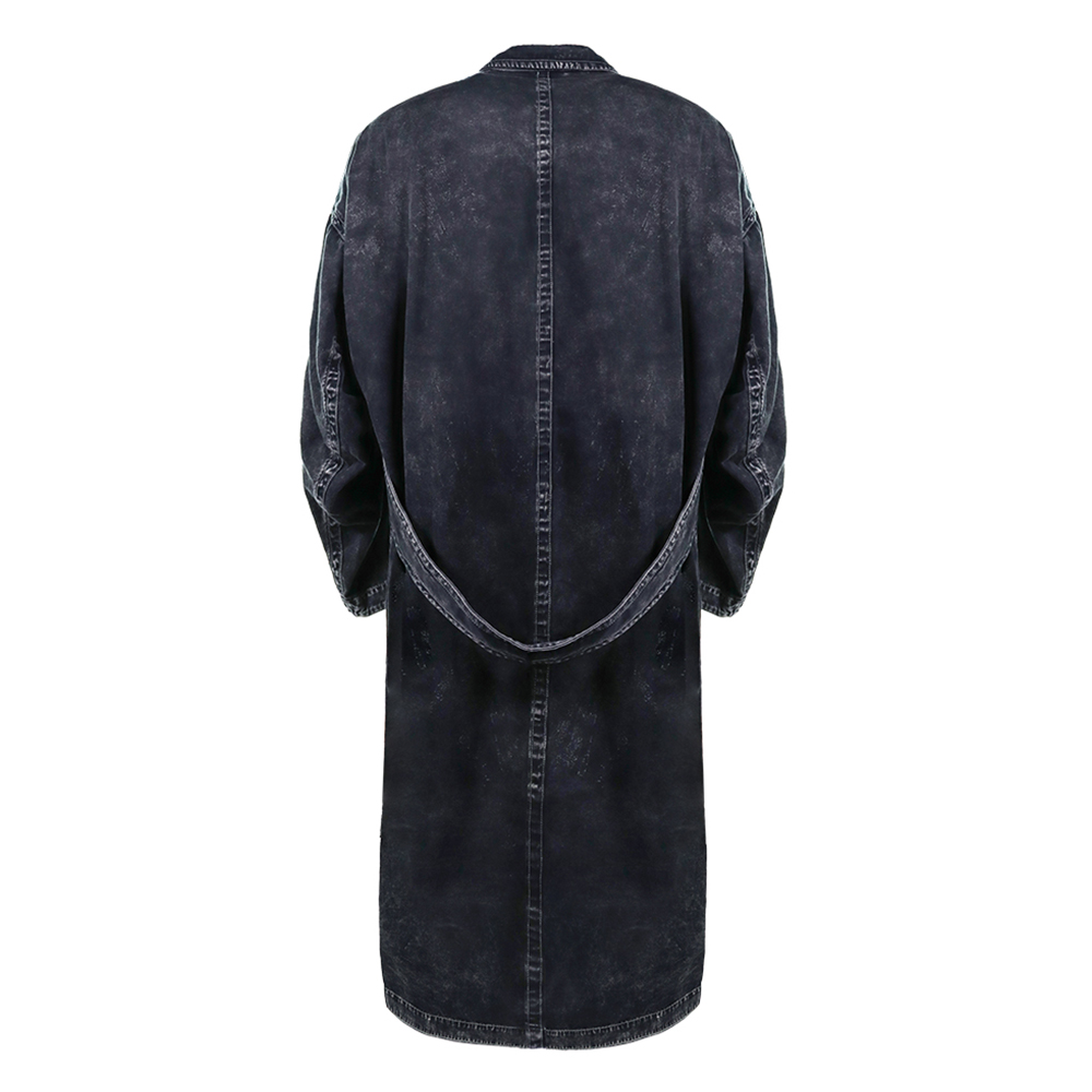 미하라 야스히로 블랙 루즈 사틴 샵 코트 J13CT111 BLACK - 상세 이미지 2