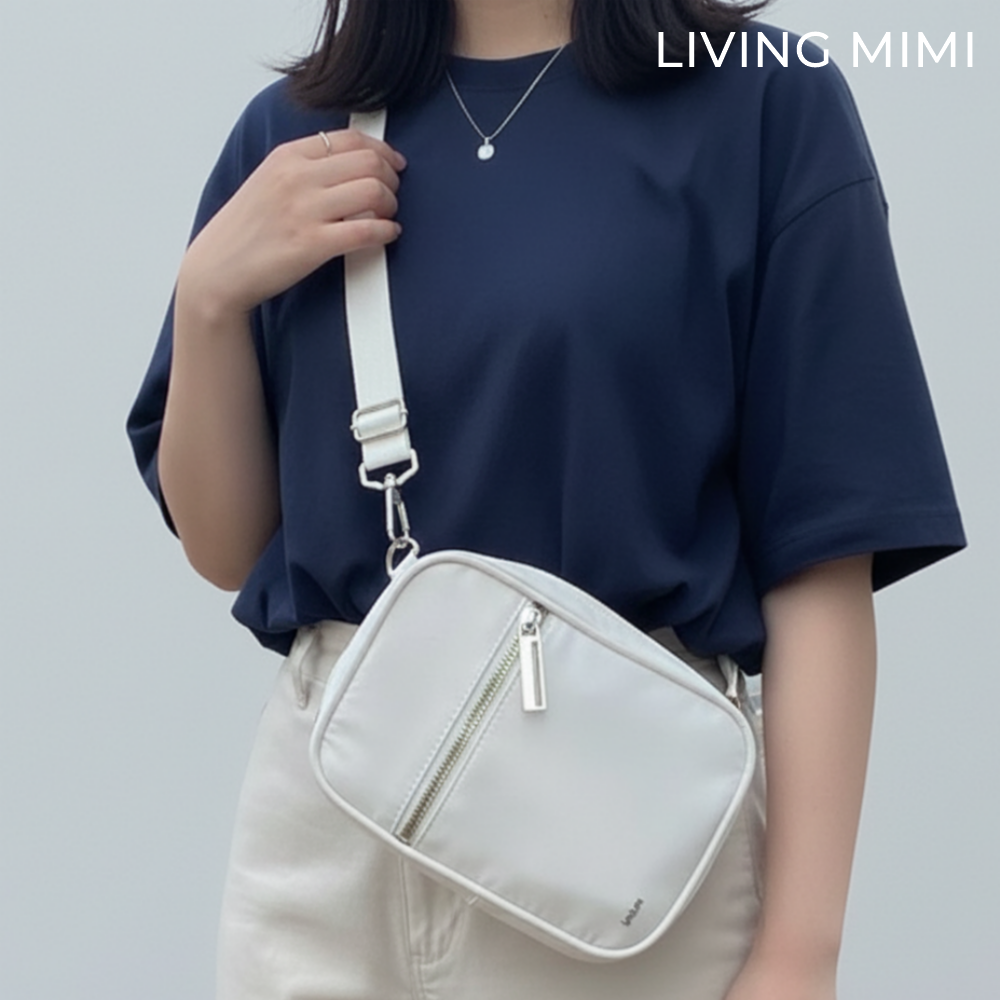리빙미미 여행용 크로스백 유럽여행가방 슬링백 가벼운 여성 미니백 해외 핸드폰 안티스키밍