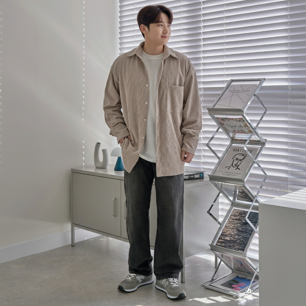 셔켓 코듀로이셔츠 골덴셔츠 겨울남방 이미지 6