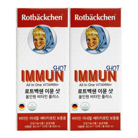 로트벡쉔 이뮨 샷 올인원 비타민 플러스 60ml x 10개입 2개