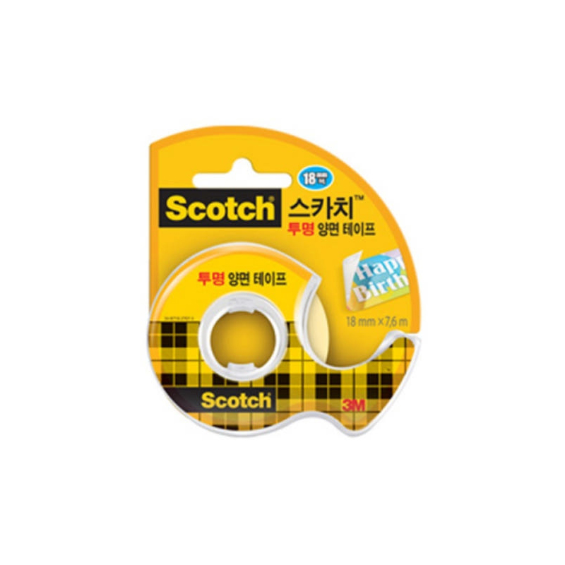 3M 스카치 투명 양면테이프 237D (18x7.6M) - 상품 이미지