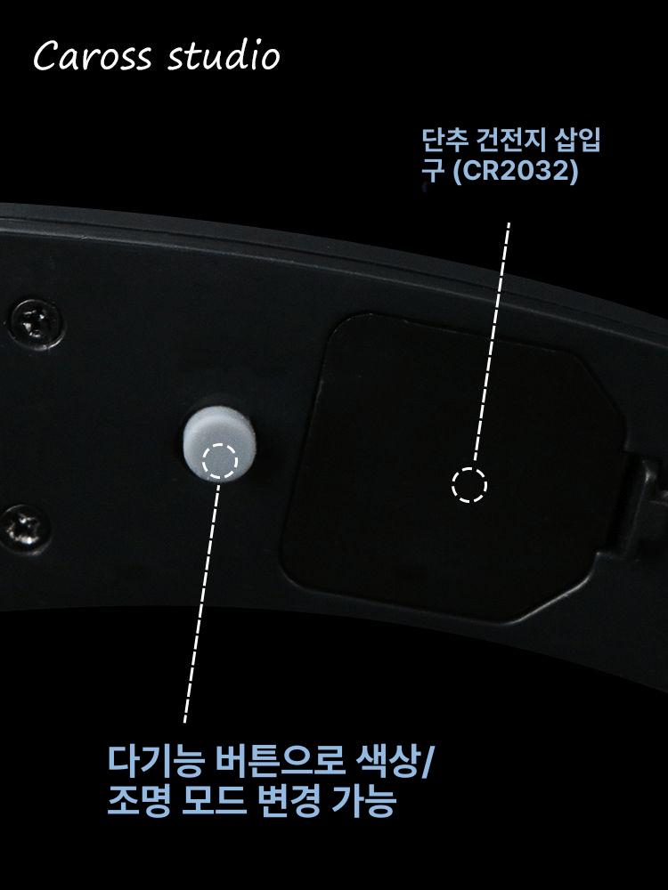 사이버펑크 led 발광 패션 할로윈 멋진 사진 하이테크 유명인 과학 모듈 사이버 썬더 A - 상세 이미지 5