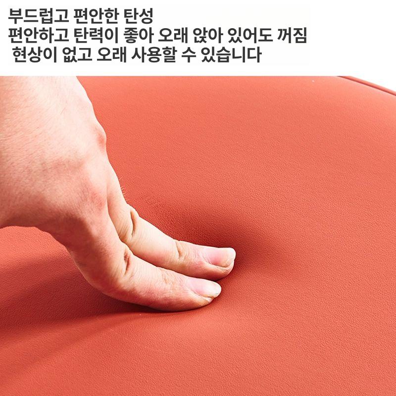 북유럽 라운드 플라스틱 스툴 다용도 인테리어 간이의자 스페이스그레이 - 상세 이미지 5