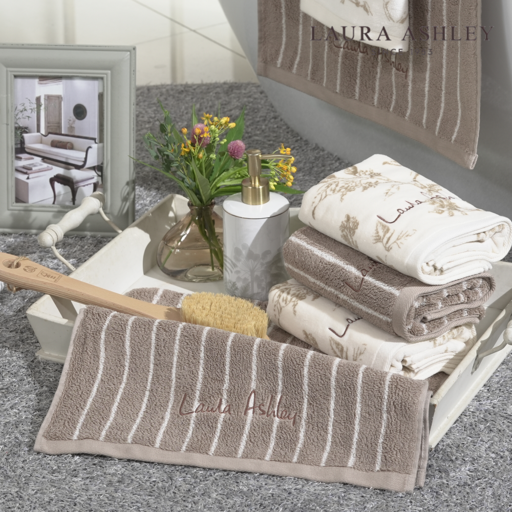 로라애슐리 수건 60수 선물세트 8장 뉴클래식 엘더우드 스트라이프 타올