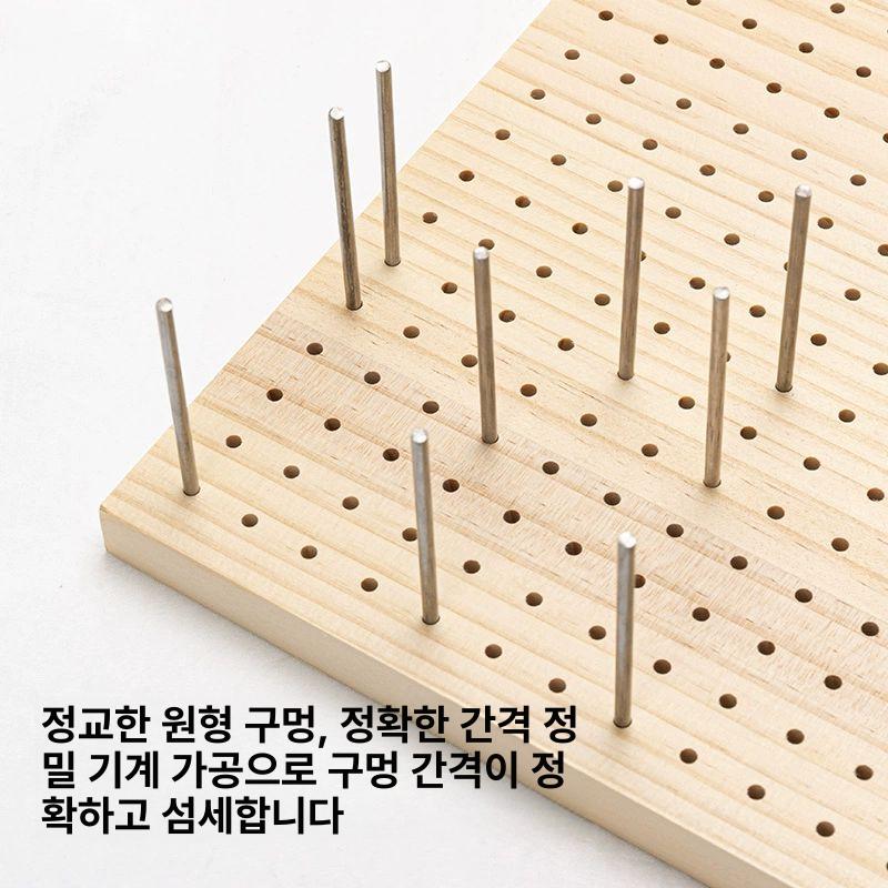 블로킹 크로셰 뜨개질 뜨개 고정 위치판 뜨게 재봉도구 플레이트 크로쉐 바늘 나무판 소나무 정사각형 10x10cm 9개 - 상세 이미지 4