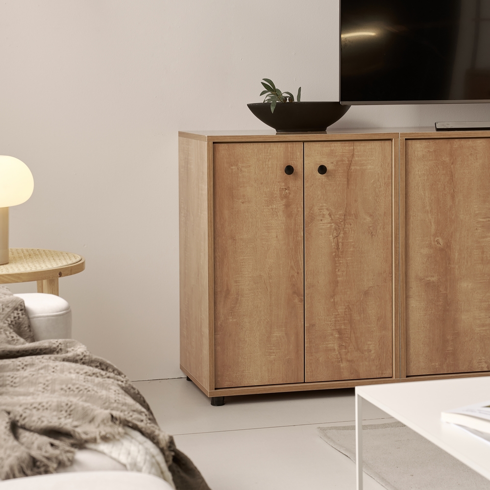 세렌 베란다 침대옆수납장 폭좁은 틈새 얇은 높은 다용도실 수납장 600x400x800, 2단, 연그레이 - 상세 이미지 4