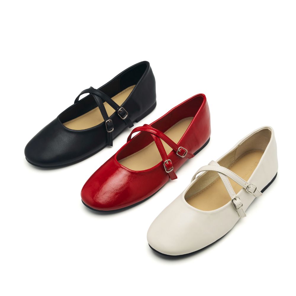 스퍼 오드 라운드토 메리제인 발레 스트랩 플랫슈즈 1.5cm -VA9041 (3color) 이미지 7