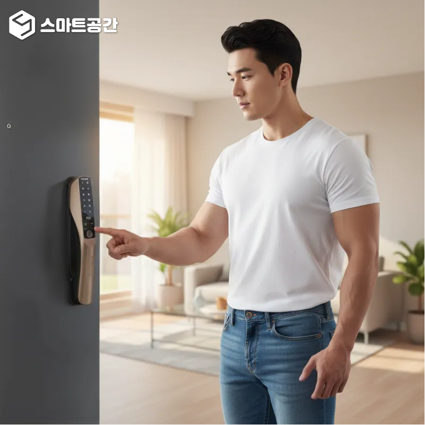 스마트공간 IoT 무타공 오토락 도어락 - 지문 인식 카드키 현관문 아파트 도어록 잇소키 - 상세 이미지 3
