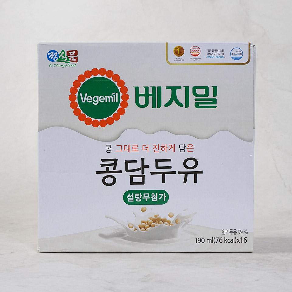 메가마트 정식품 베지밀콩담두유 190mlx16 - 상품 이미지