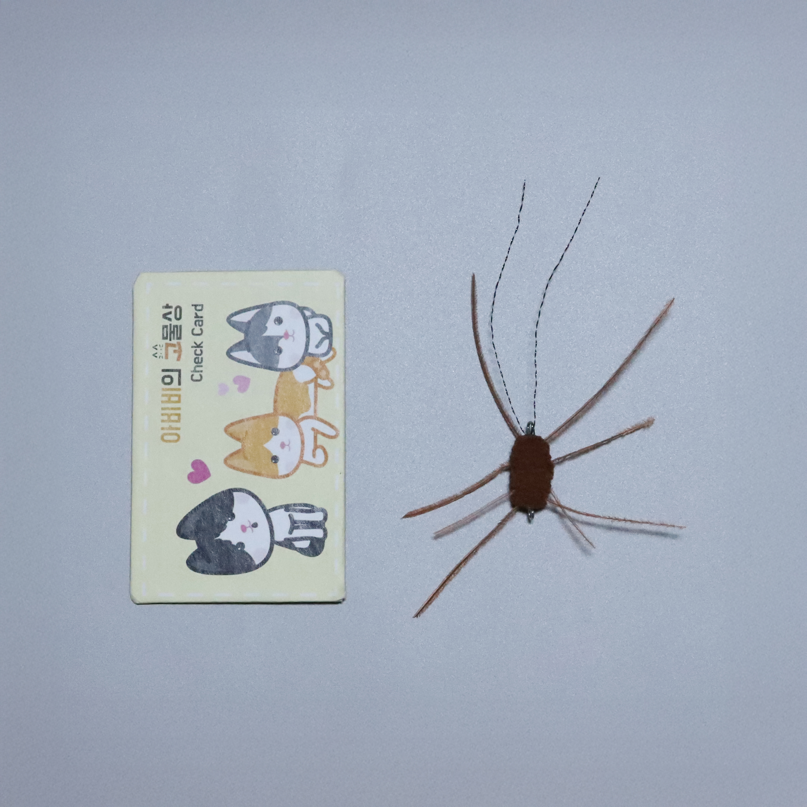 ABIBI'S GOMULSANG 수제 고양이 장난감 벌레 곤충 천연깃털 리필 돈벌레 이미지 6