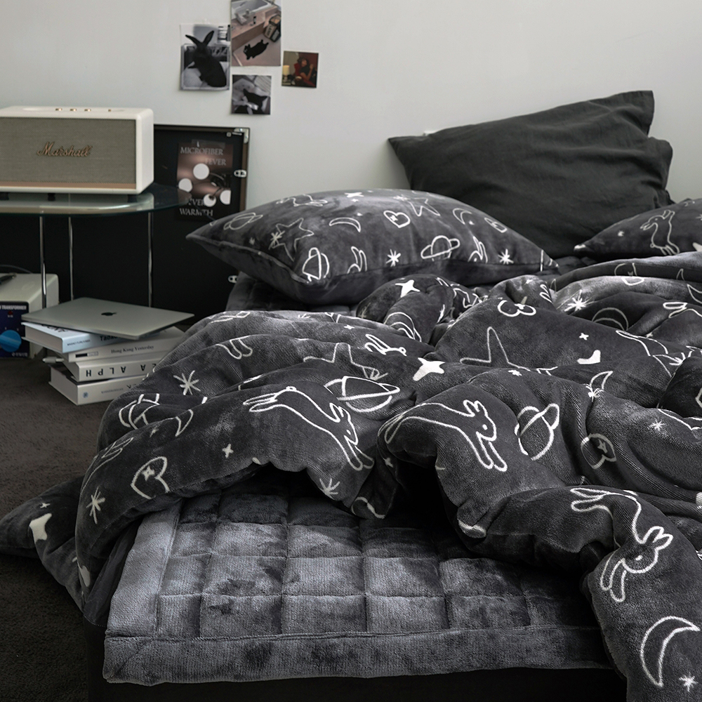 몽글따뜻 그래핀 발열 밍크 극세사 이불 정전기 없는 겨울이불 SS