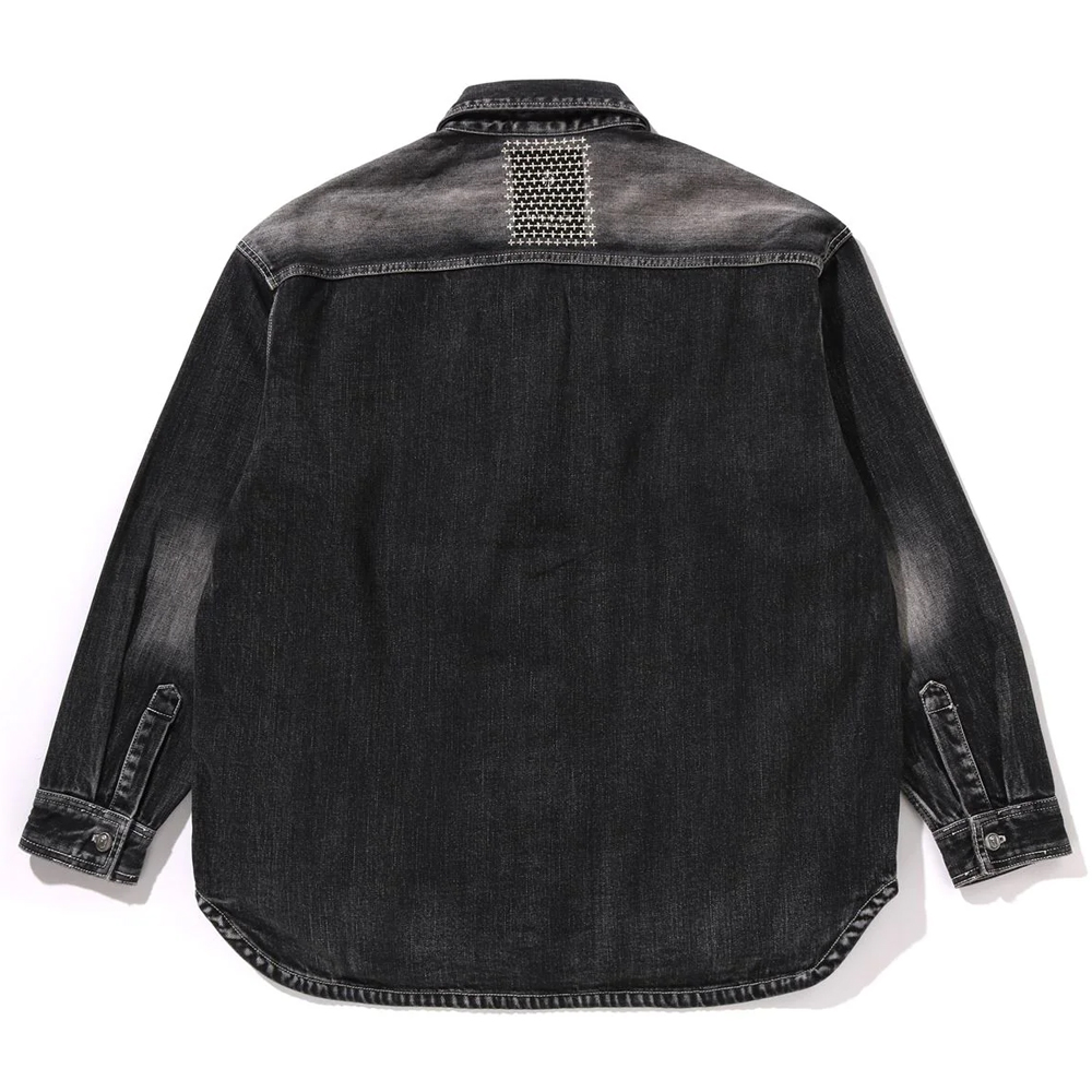 베이프 셔츠 SHASHIKO PATCHWORK SHIRT 1L70-131-304 - 상세 이미지 2