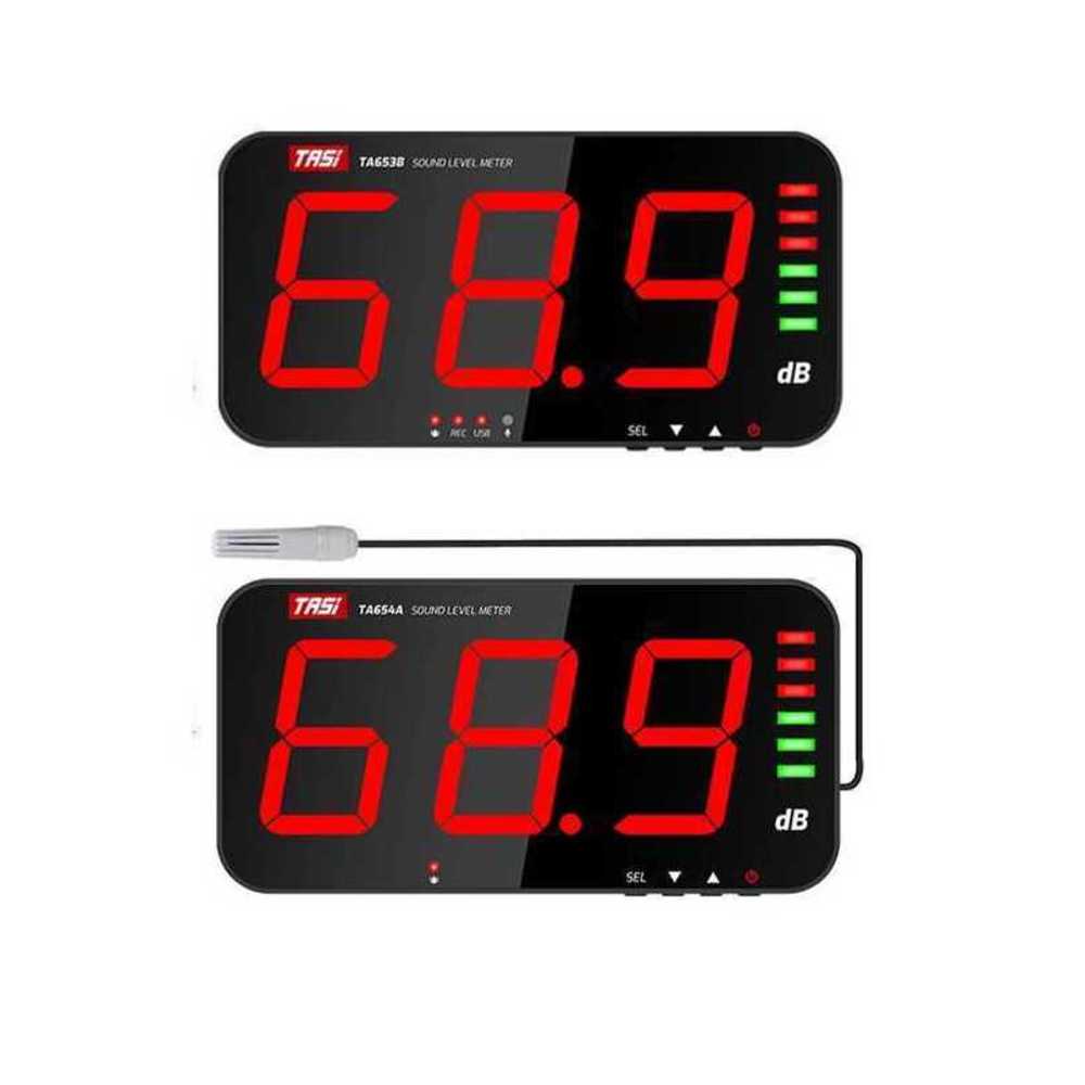 소음계 데시벨 측정기 소리 크기 확인 가정 사무실용 TA653A(13인치+소리/빛) - 상세 이미지 2