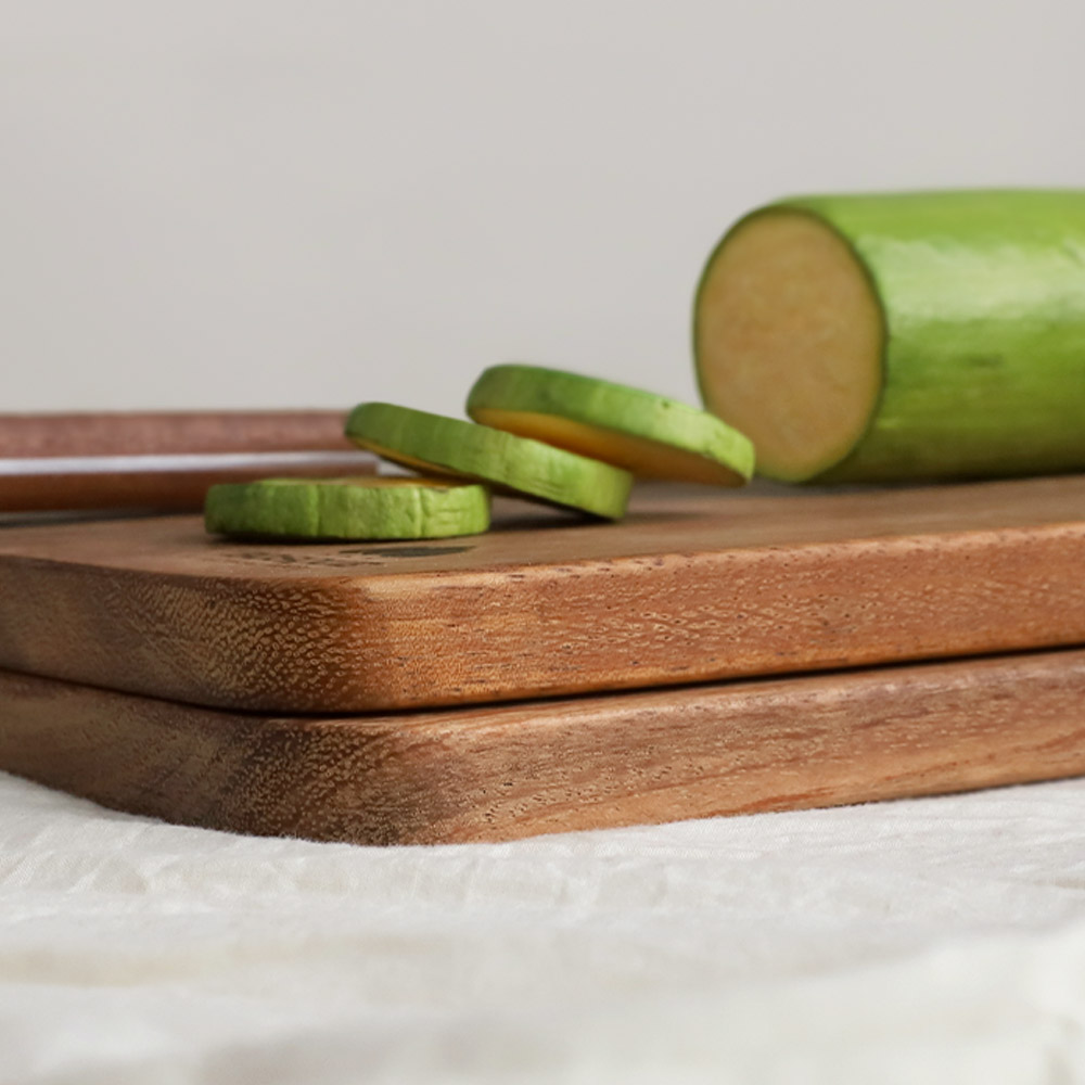 보스퀘 반원 핸들 원목 서빙 도마 나무 플레이팅 도마 - 상세 이미지 3