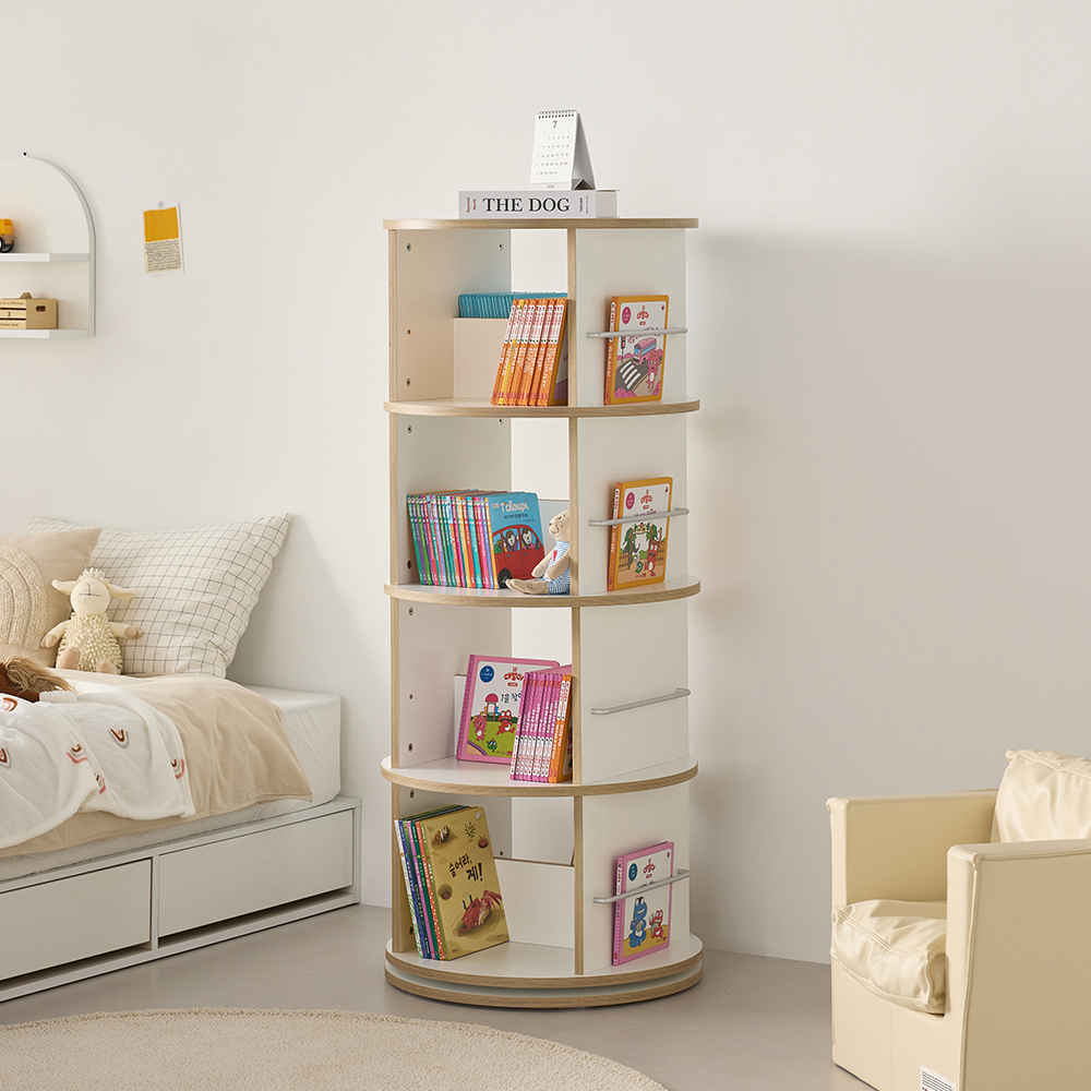 루엔 회전책장 유아 어린이 아기 전면 책장