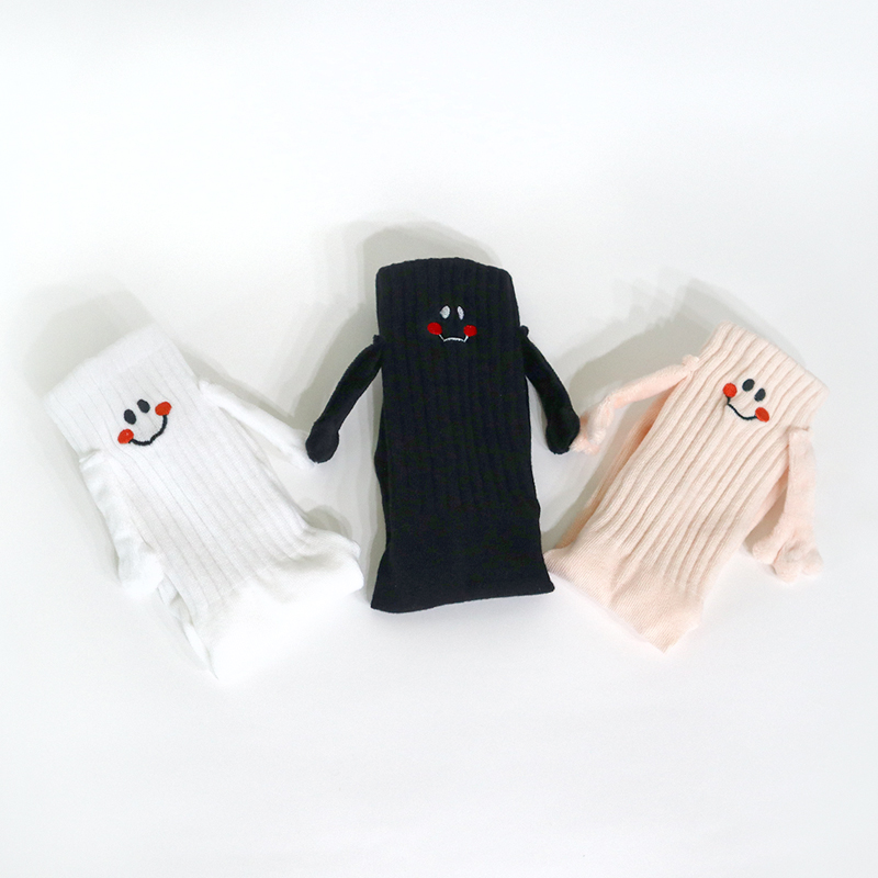 가까이가면 손잡는 양말 마그네틱 다가오면 자석 특이한 커플 패밀리 양말 S/M/L - 상세 이미지 3