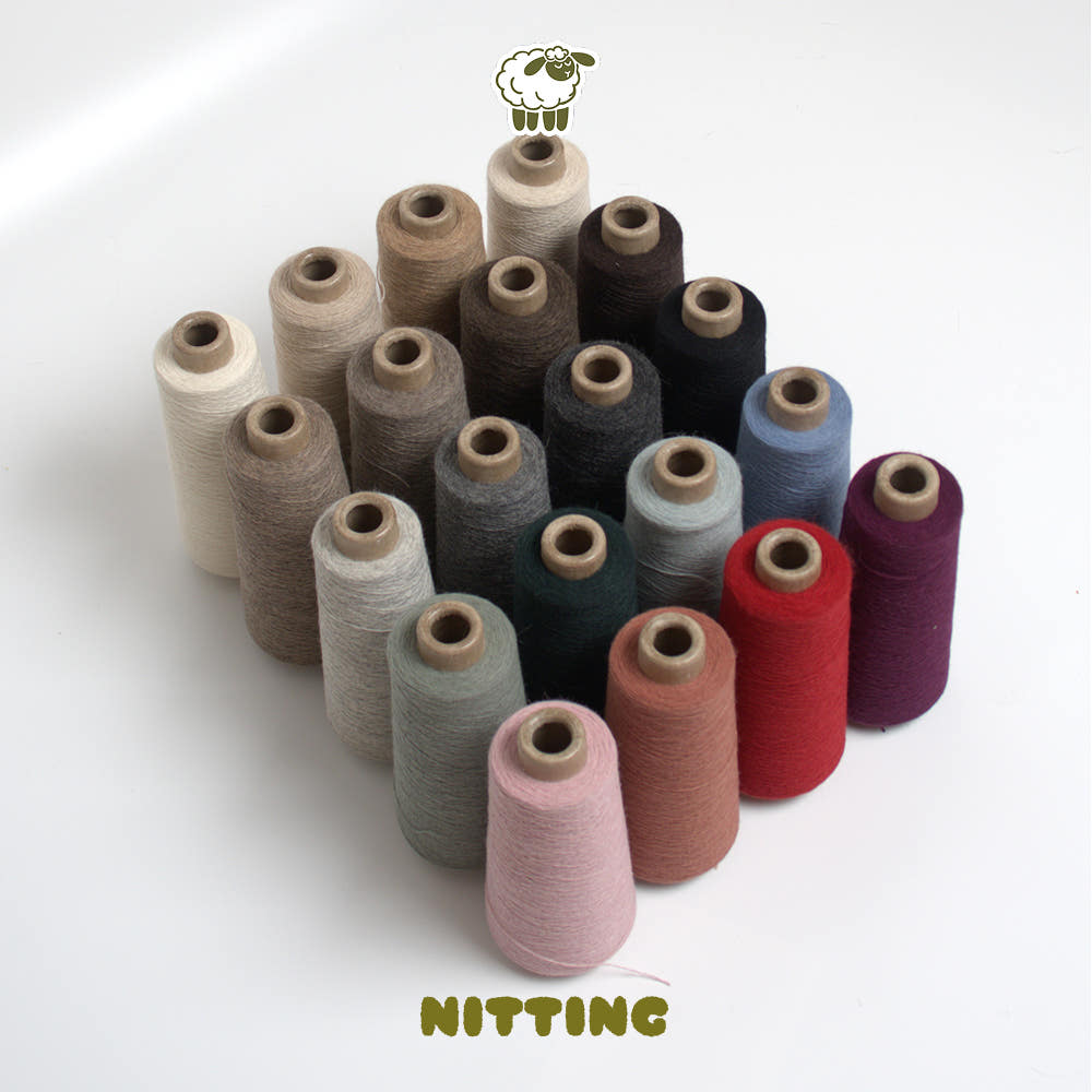니팅 NITTING 라쿤25폭스25 콘사 울 혼방 뜨개실 합수 선택, 50g - 최저가 6,500원