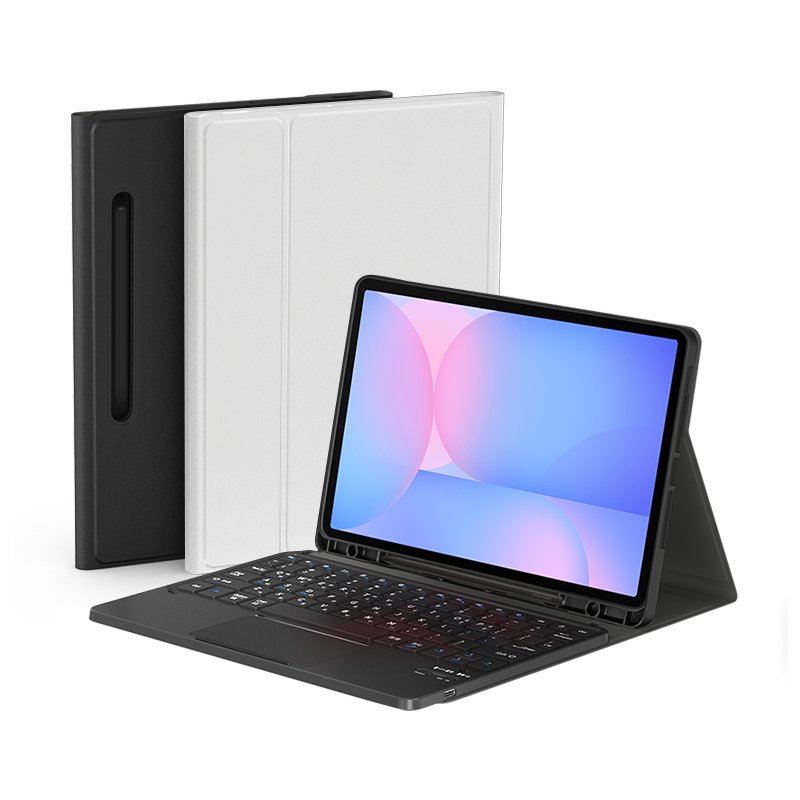 데이웍스 갤럭시탭 S10 FE+ 플러스 블루투스 터치패드 키보드 북커버 케이스 S펜 수납 제품 이미지