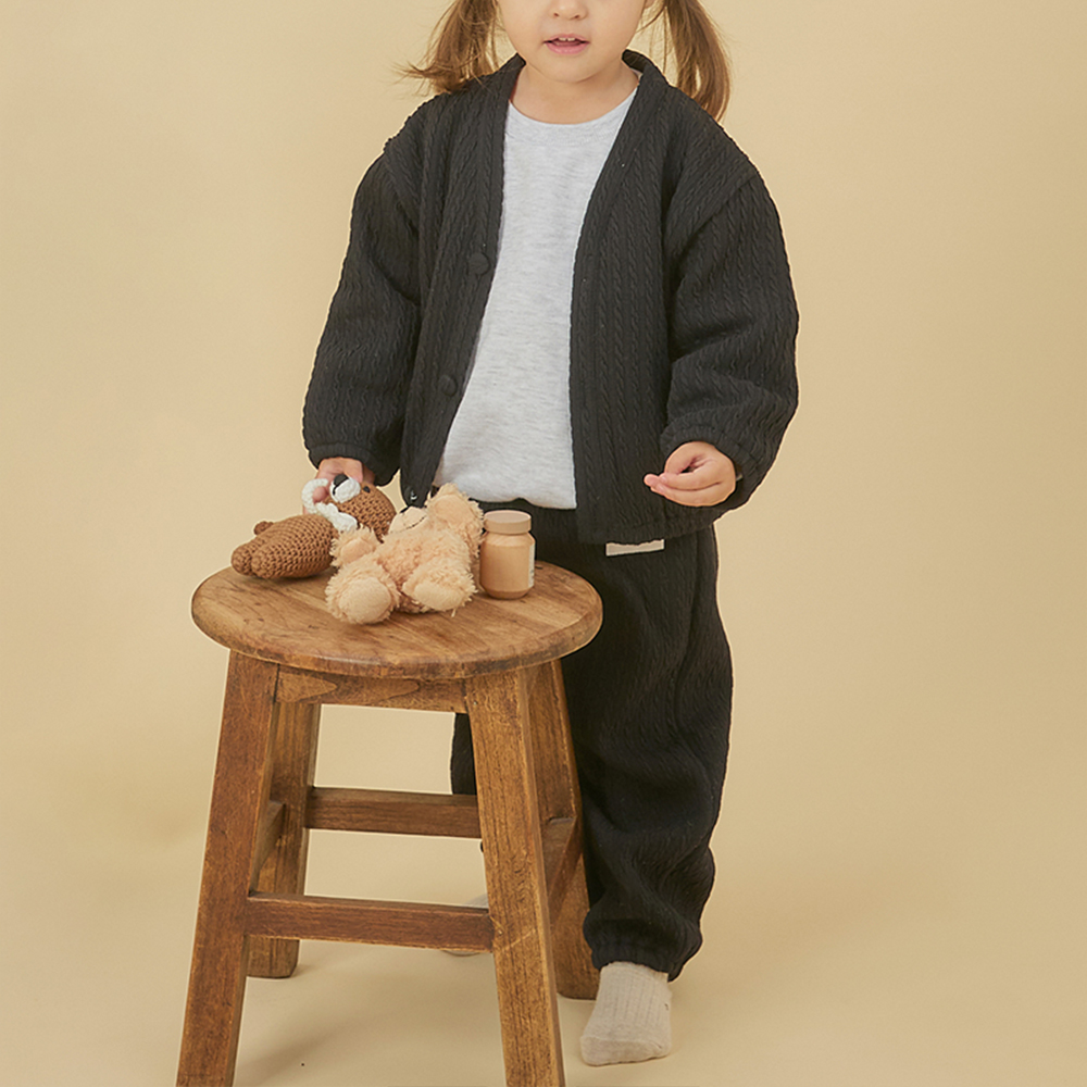 빌리 르본 기모 밴딩팬츠-블랙 (12m~24m) - 상세 이미지 2