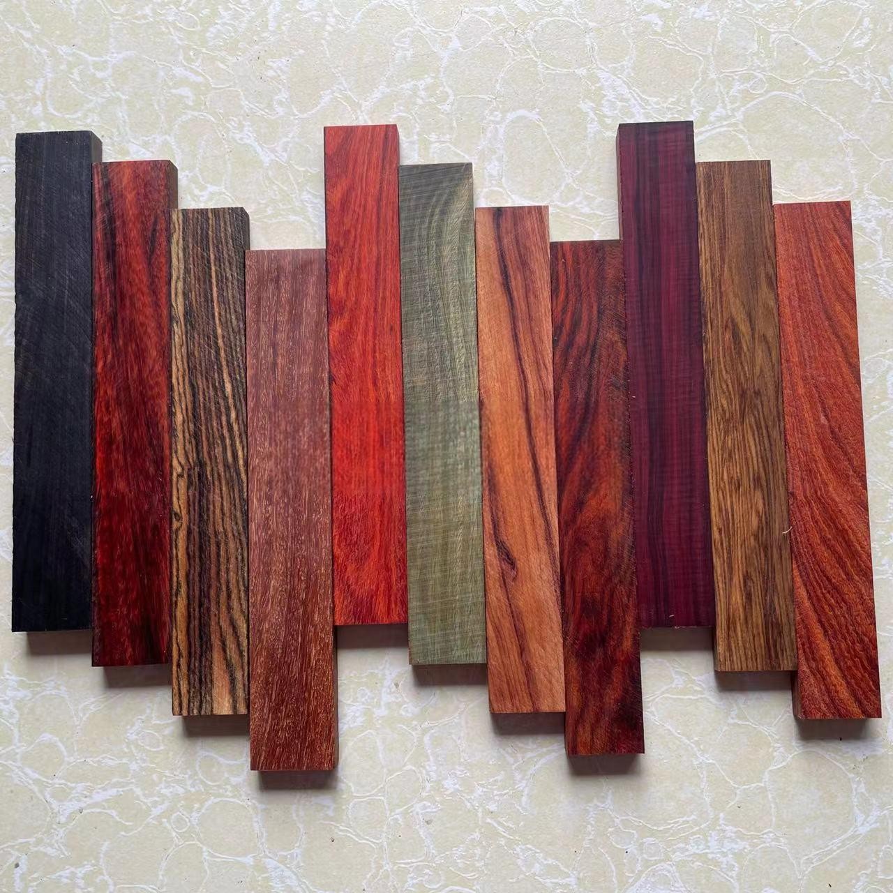 흑단 목공 재료 홍단 백단향 자재 특수목 각재 다용도 유창목 특수 기이한 막대 자광단 20x3x1cm 두 개 - 상품 이미지