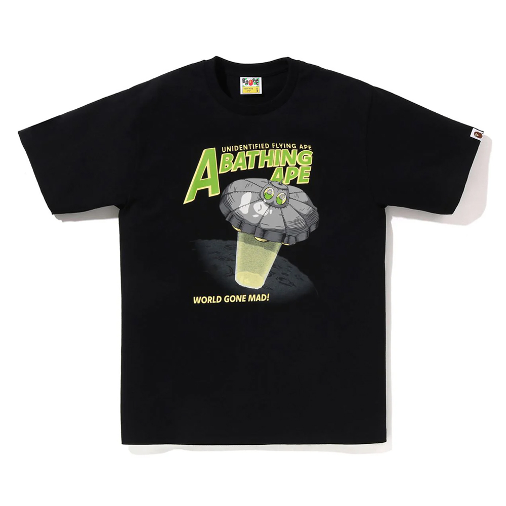 베이프 반팔티 APE HEAD UFO ON MOON TEE 1L70-110-005 - 상품 이미지