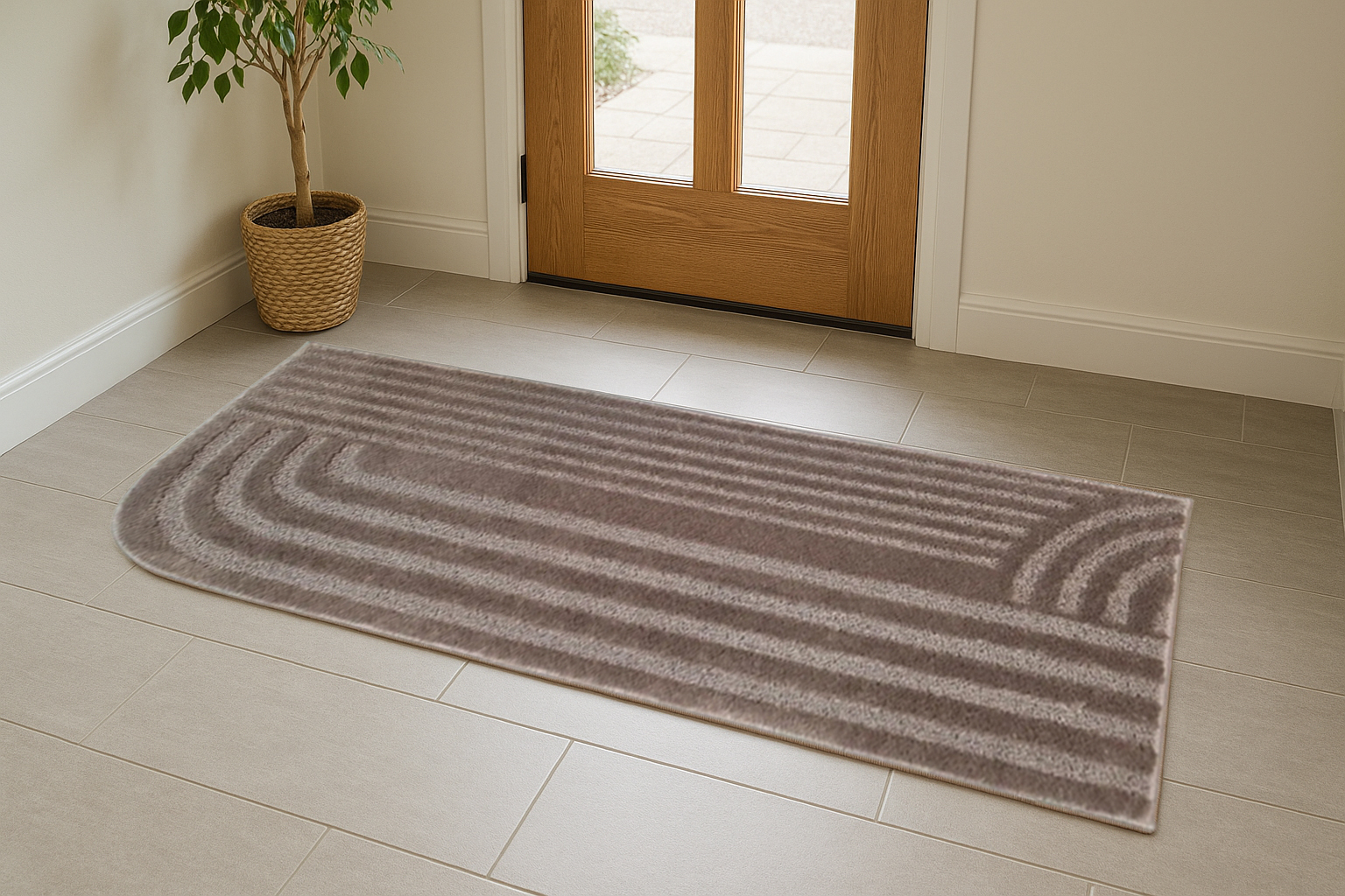 홈집합 고급 아레나 미끄럼방지 물세탁 발매트 45x120 사계절 카페트 - 상세 이미지 2