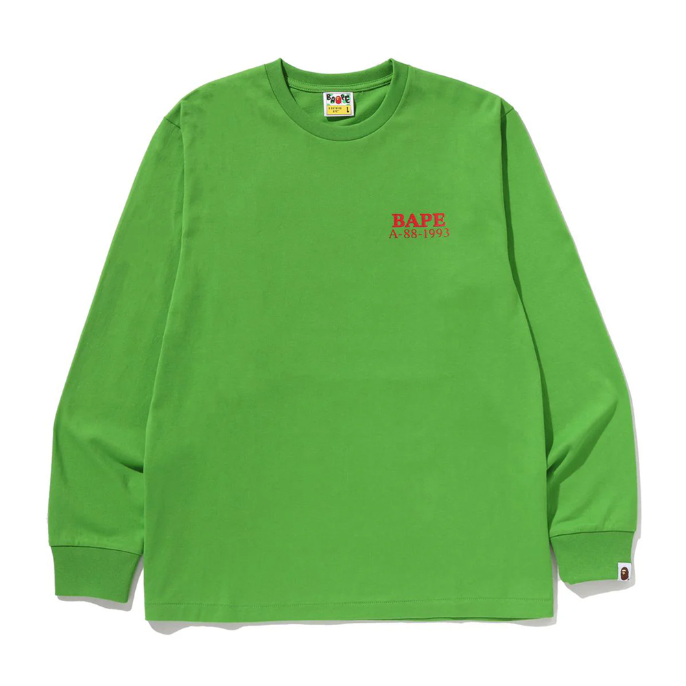 베이프 긴팔티 MOON APE HEAD OLD PHOTO L/S TEE 1L70-111-002 - 상품 이미지