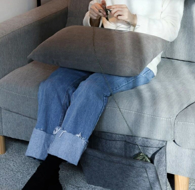 [Life모아] 좁은 공간 활용 침대 소파 사이드 수납 포켓 걸이형 정리함 - 상세 이미지 2