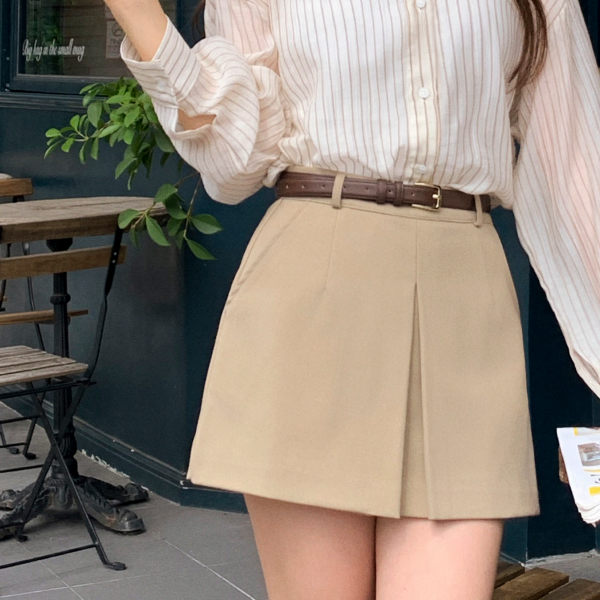 A라인 플리츠 스커트 숏팬츠 ps5416 - 상품 이미지