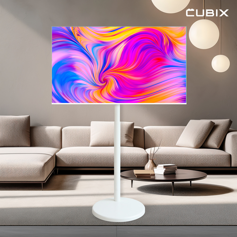 무빙큐빅스 삼탠바이미 화이트에디션 101cm(40인치) FHD QLED 스마트티비 X1시리즈 셋트 이동식 TV 삼텐바이미 중소바이미 제품 이미지