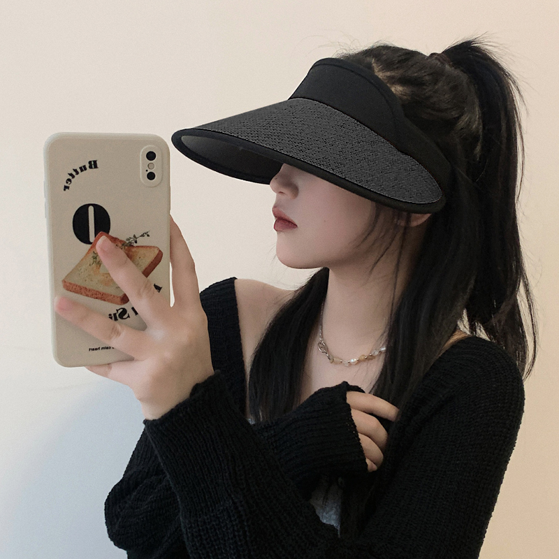 여성 바캉스 밀짚 모자 라탄 나뭇잎 썬캡 이미지 6