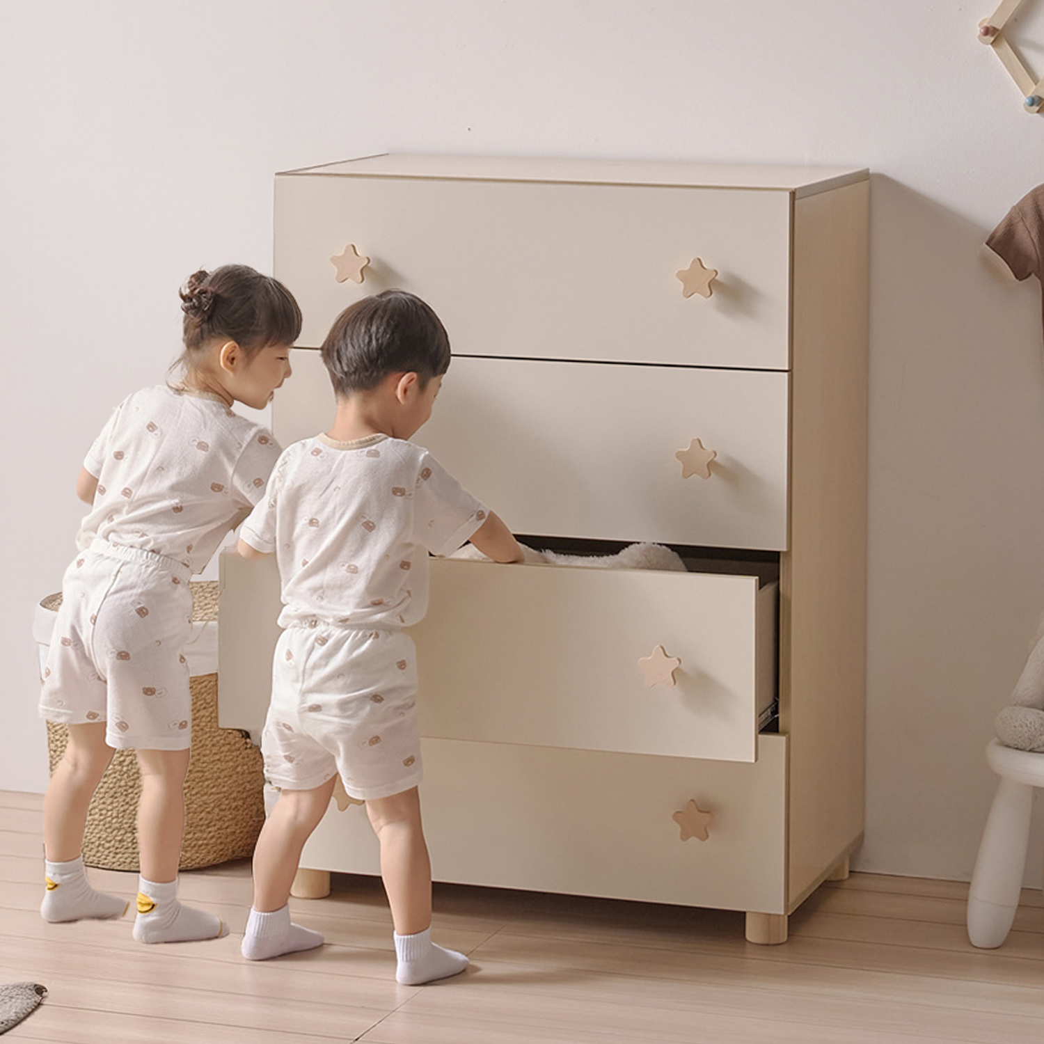 아기 서랍장 유아 옷 서랍장 베이비 아기 옷장 베이비장 800x500x1050, 내추럴콤비