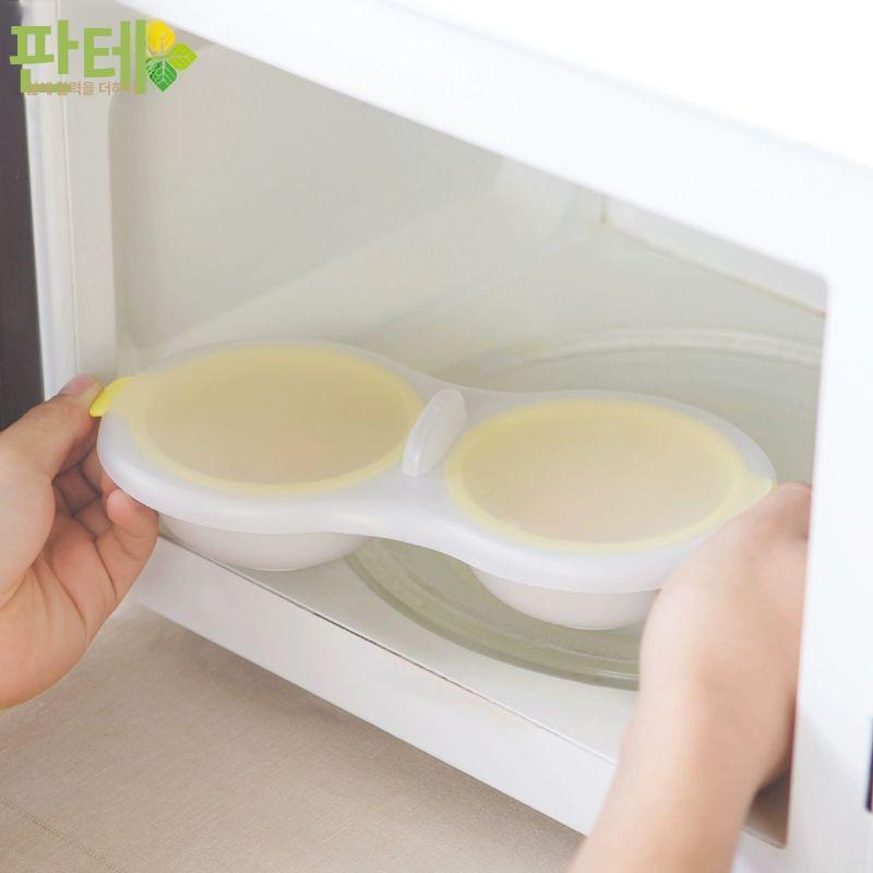 전자레인지 수란 완숙 계란틀 계란찜기 인공금형틀 계란후라이 만들기 조리도구 전자레인지계란 오렌지레드 - 상세 이미지 5