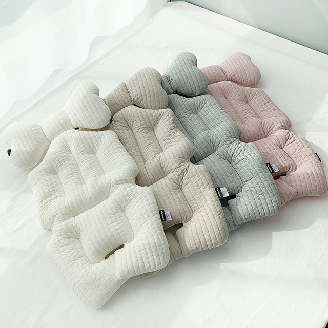 마롤로뜨 유모차라이너+목쿠션 세트 100수 누빔 시트 신생아 아기 통통 라이너 인디핑크