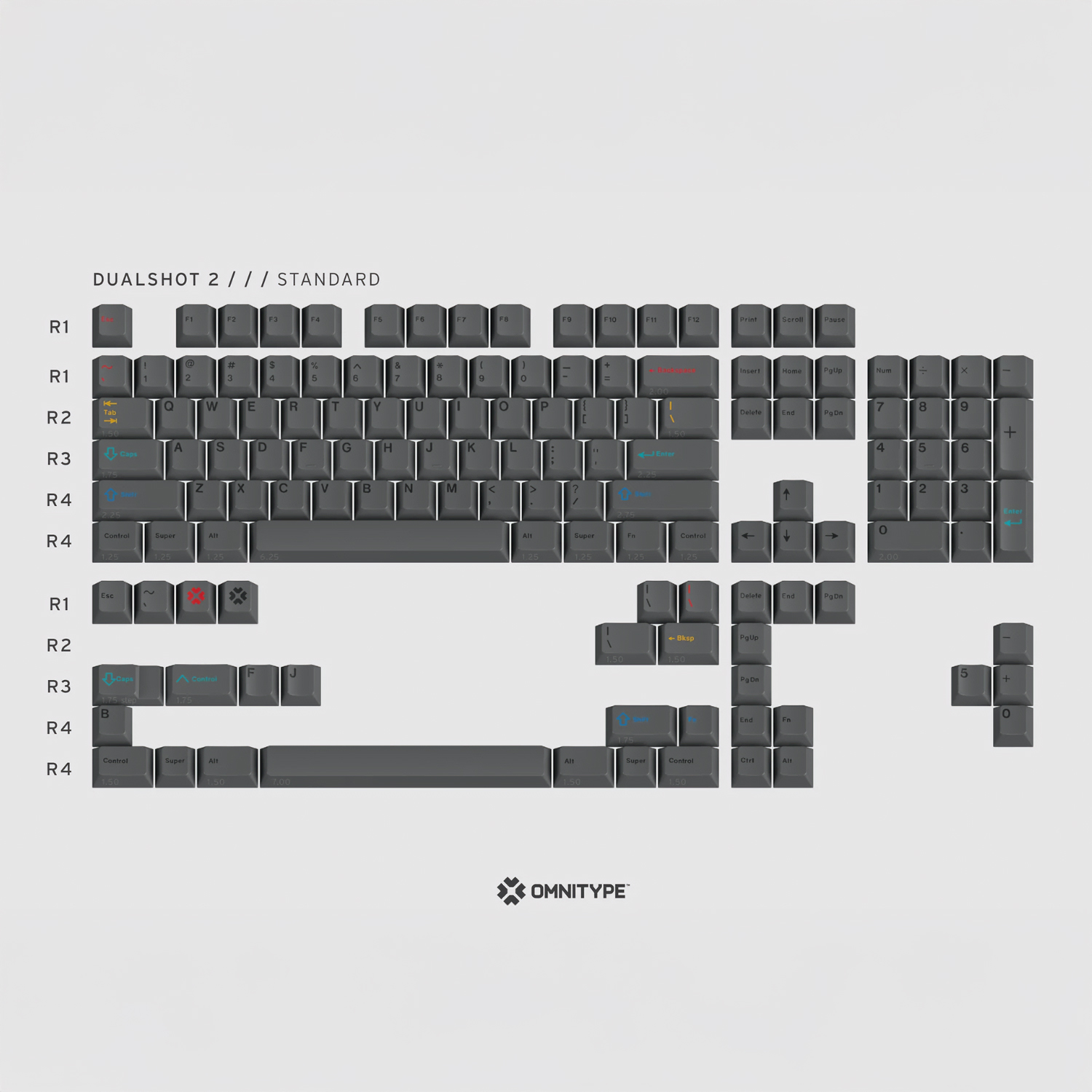 GMK CYL Dualshot R2 베이스킷 키캡 - 상세 이미지 2