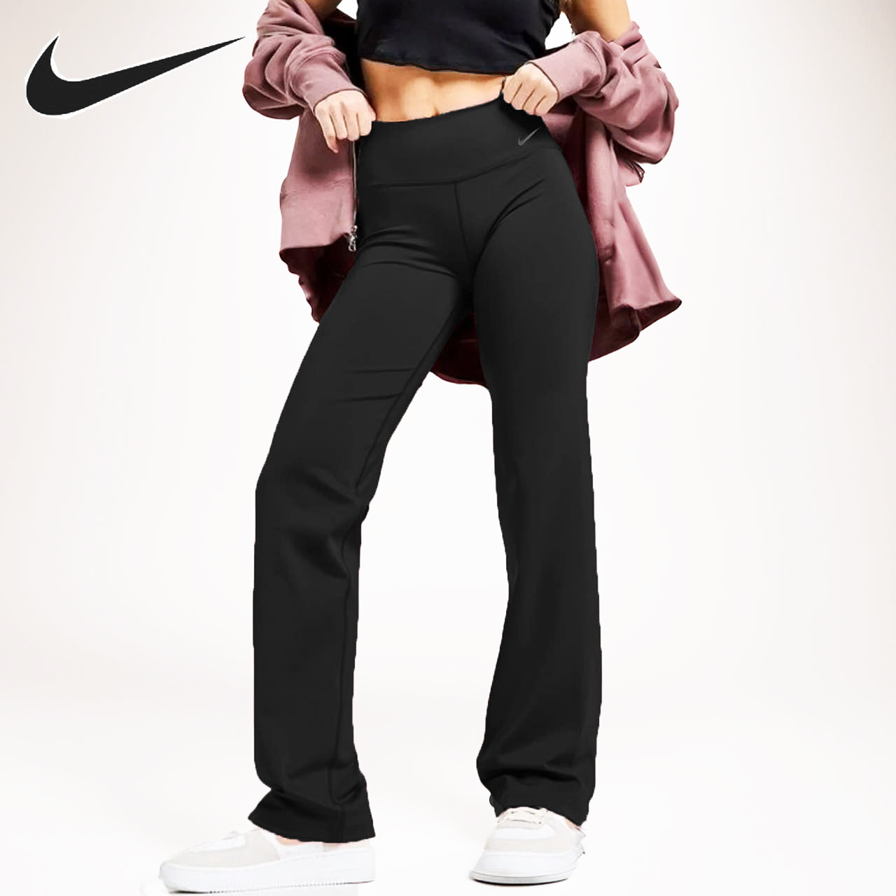 나이키 여성 레깅스 드라이핏 트레이닝복 필라테스 롱 팬츠 DM1192블랙, L