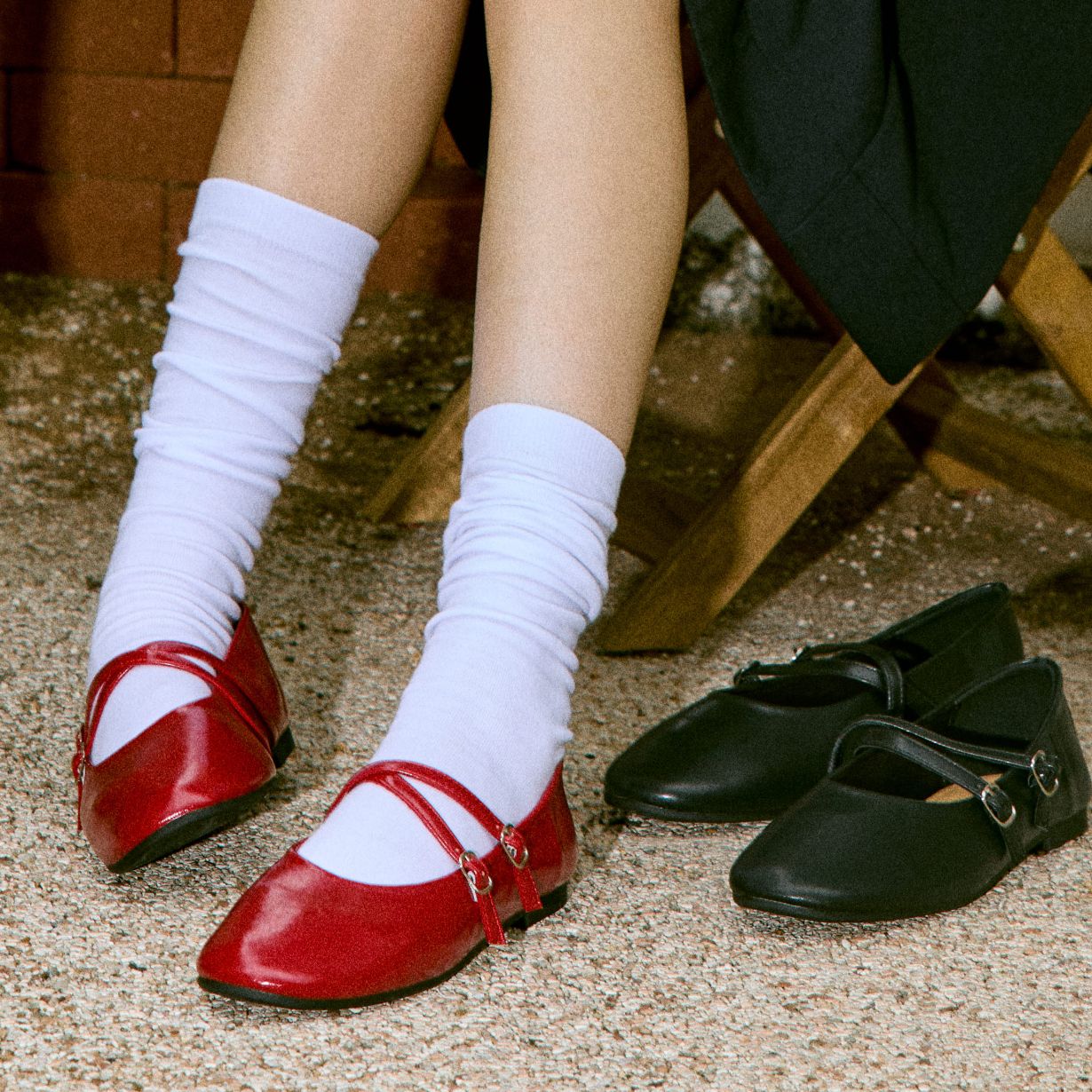 스퍼 오드 라운드토 메리제인 발레 스트랩 플랫슈즈 1.5cm -VA9041 (3color) - 상세 이미지 3